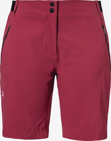 Pantalon outdoor ' Hiking Shorts Style Blaustein WMS ' Schöffel en rouge : devant