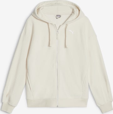 PUMA Zip-Up Hoodie 'Her' in White: front