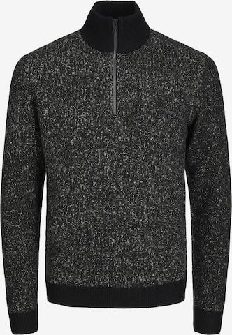 JACK & JONES Sweater in Black: front