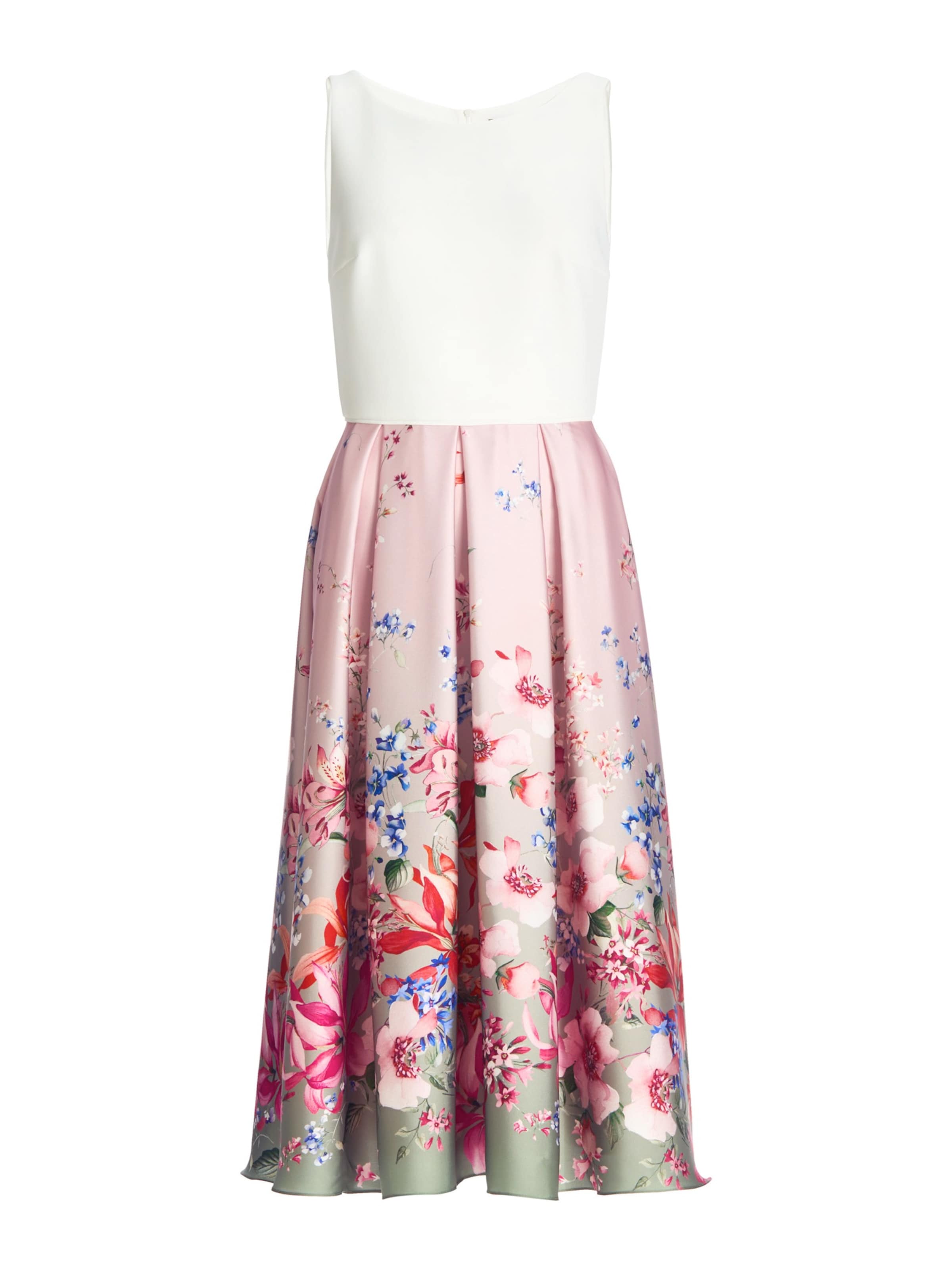 Robe de cocktail SWING en rose : devant