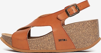 Bayton Sandale 'Rea' in camel / rostbraun, Produktansicht