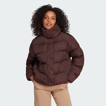 ADIDAS ORIGINALS Winter jacket 'Short Vegan ' in Brown: front