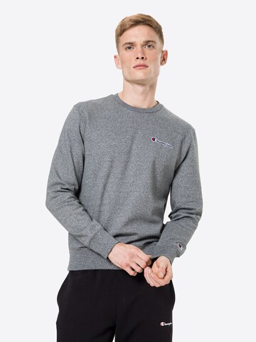 Coupe regular Sweat-shirt Champion Authentic Athletic Apparel en gris : devant