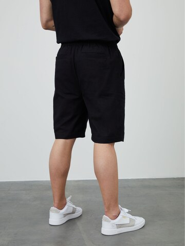 DAN FOX APPAREL Loose fit Pants 'Max' in Black