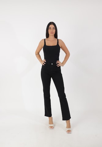 Bootcut Jean Elara en noir : devant