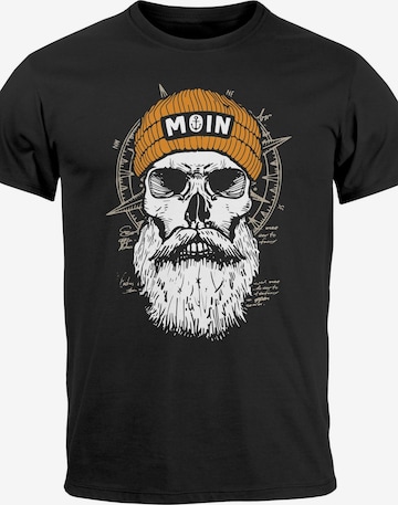Neverless Shirt 'Skull Moin' in Black: front