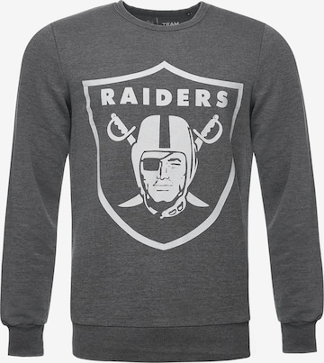 Recovered Sweatshirt 'Raiders' in Grau: predná strana