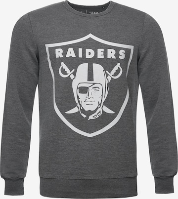 Recovered Sweatshirt 'Raiders' in Grijs: voorkant