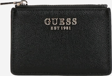 GUESS Kotelo 'AMORETTE SLG CREDIT CARD CASE' värissä musta: etupuoli