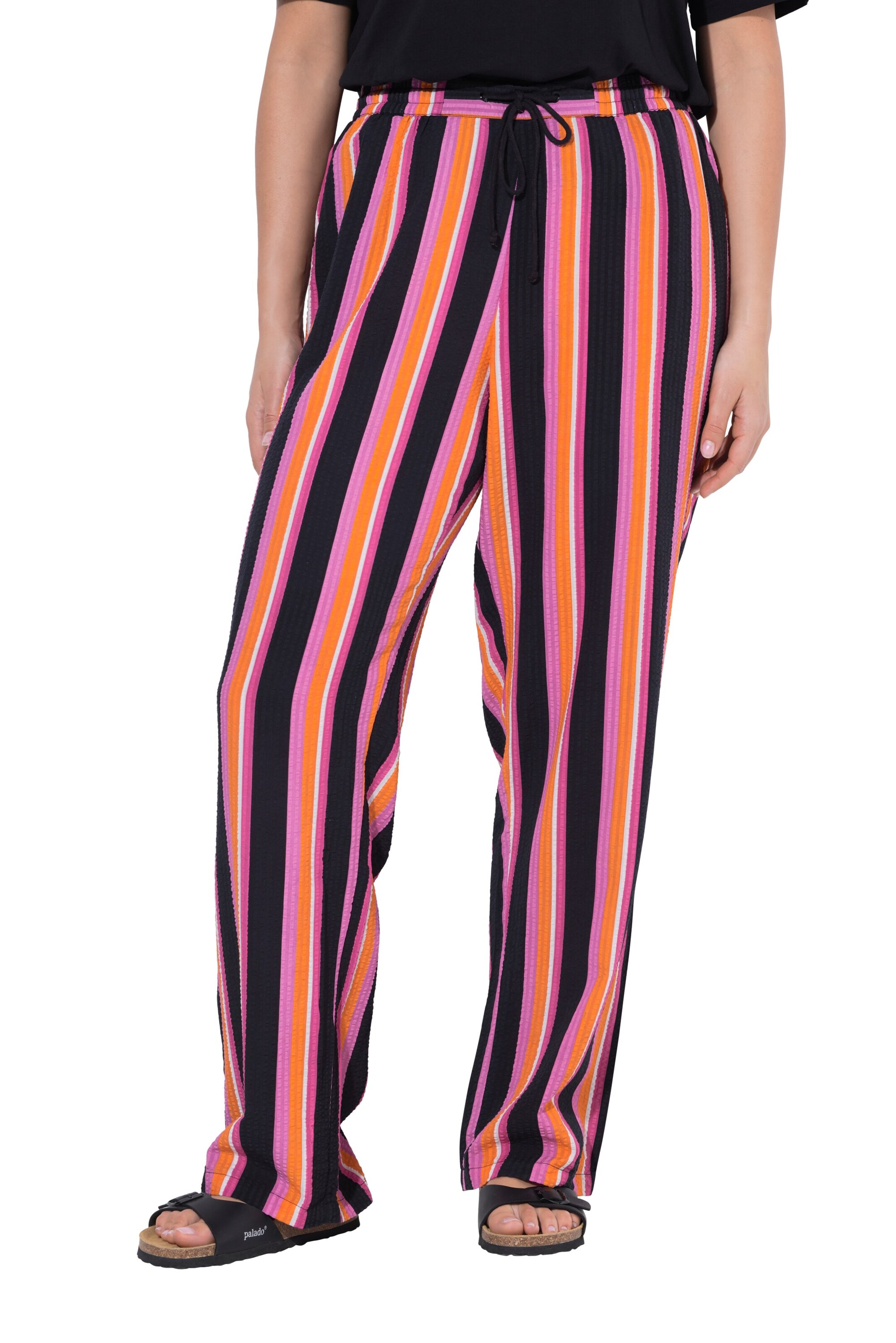 Ulla Popken Flared Hose in Pink: Vorderseite