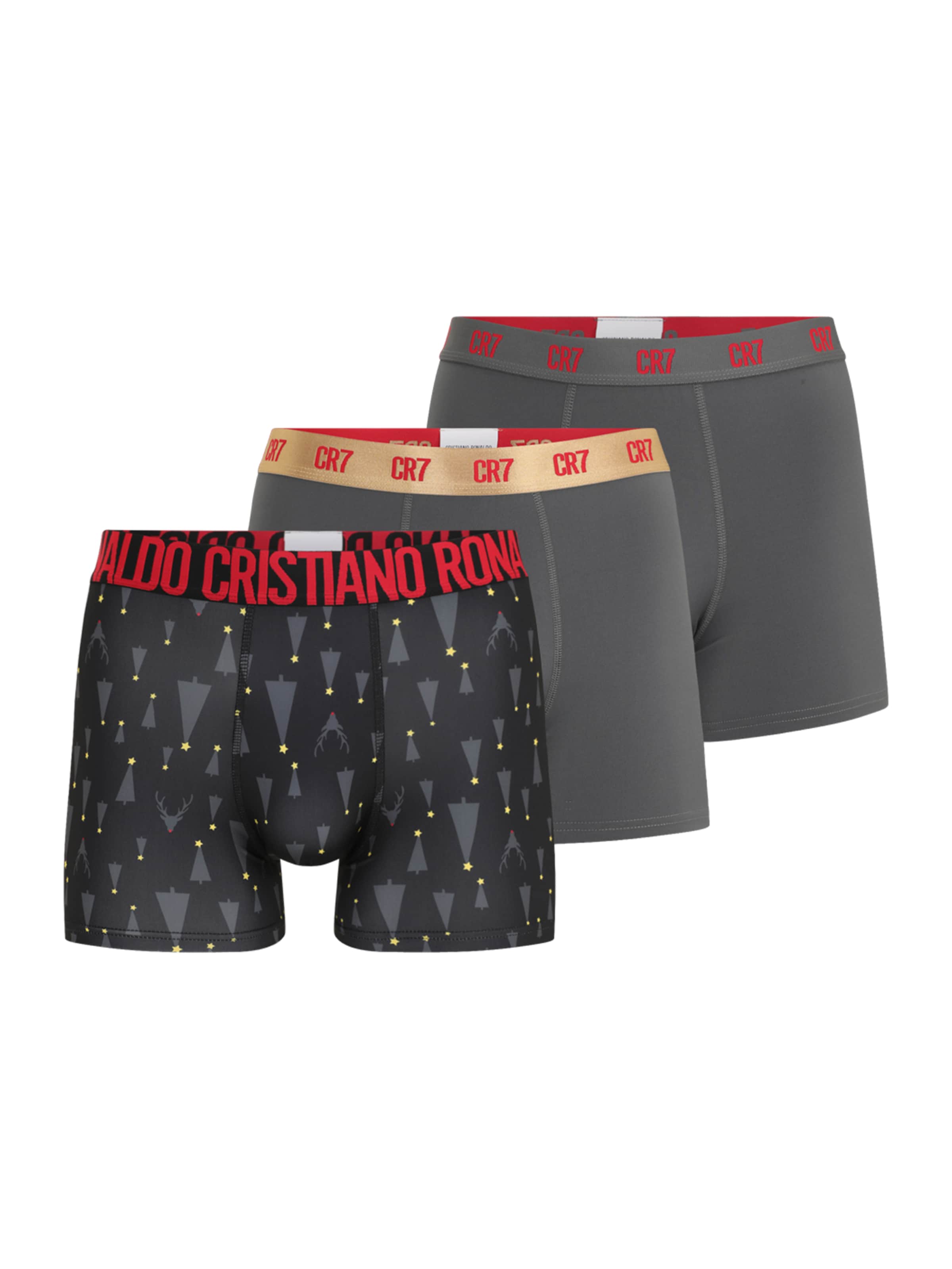CR7 - Cristiano Ronaldo Boxershorts in Grijs: voorkant