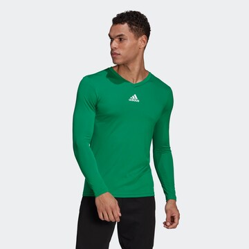ADIDAS PERFORMANCE Functioneel shirt 'Team Base' in Groen: voorkant