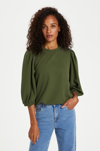 Kaffe - Blusa 'Janna' en verde: frente