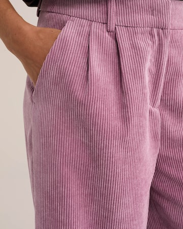 WE Fashion Wide leg Bandplooibroek in Roze