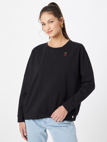 Blutsgeschwister Sweatshirt in Zwart: voorkant