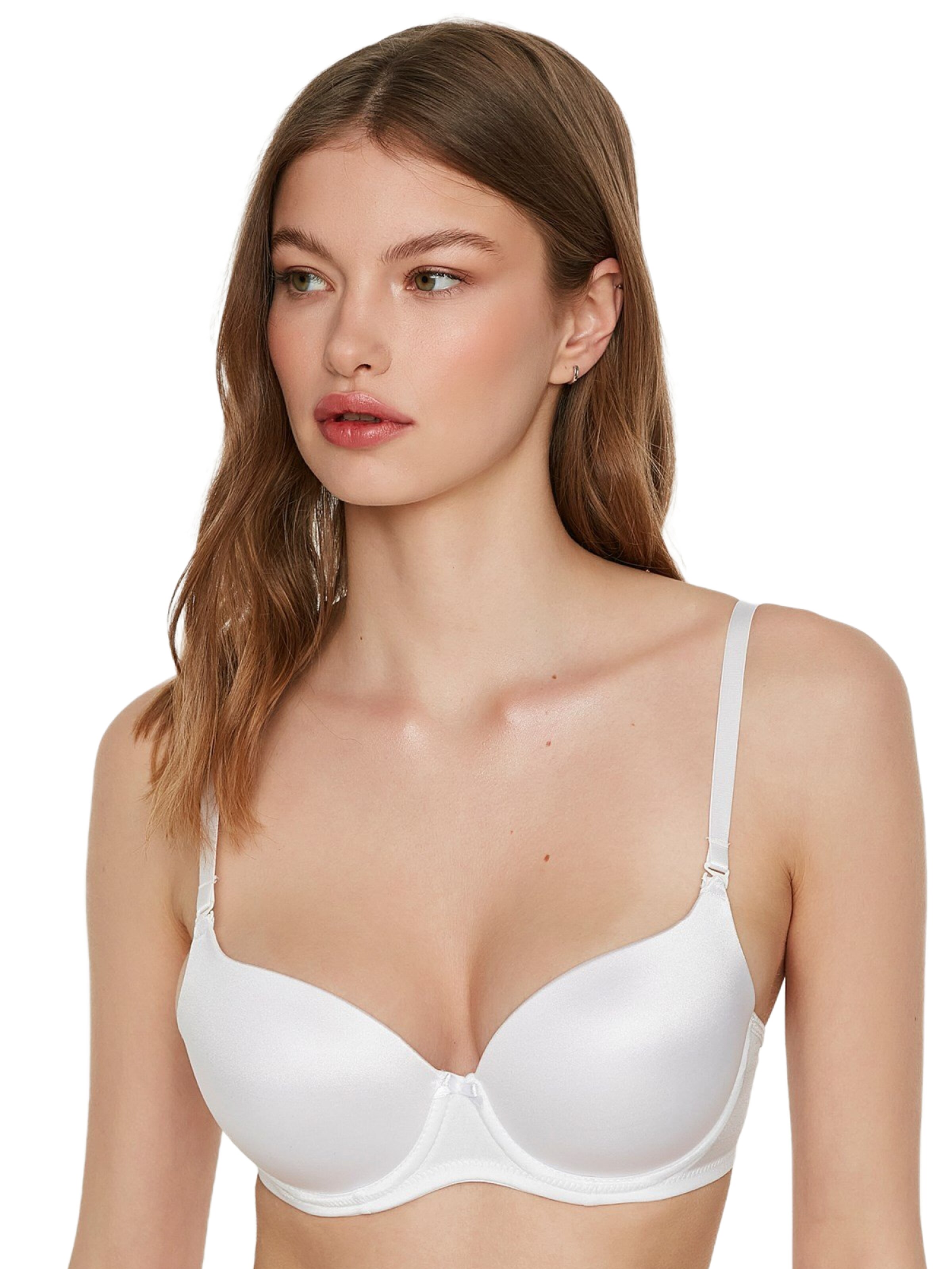 C&City T-shirt BH in Wit: voorkant