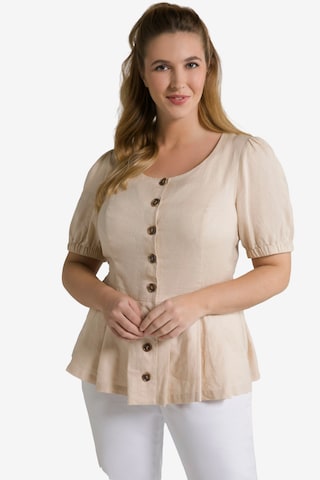 Ulla Popken Bluse in Beige: predná strana