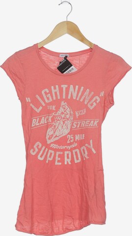 Superdry T-Shirt XS in Pink: predná strana