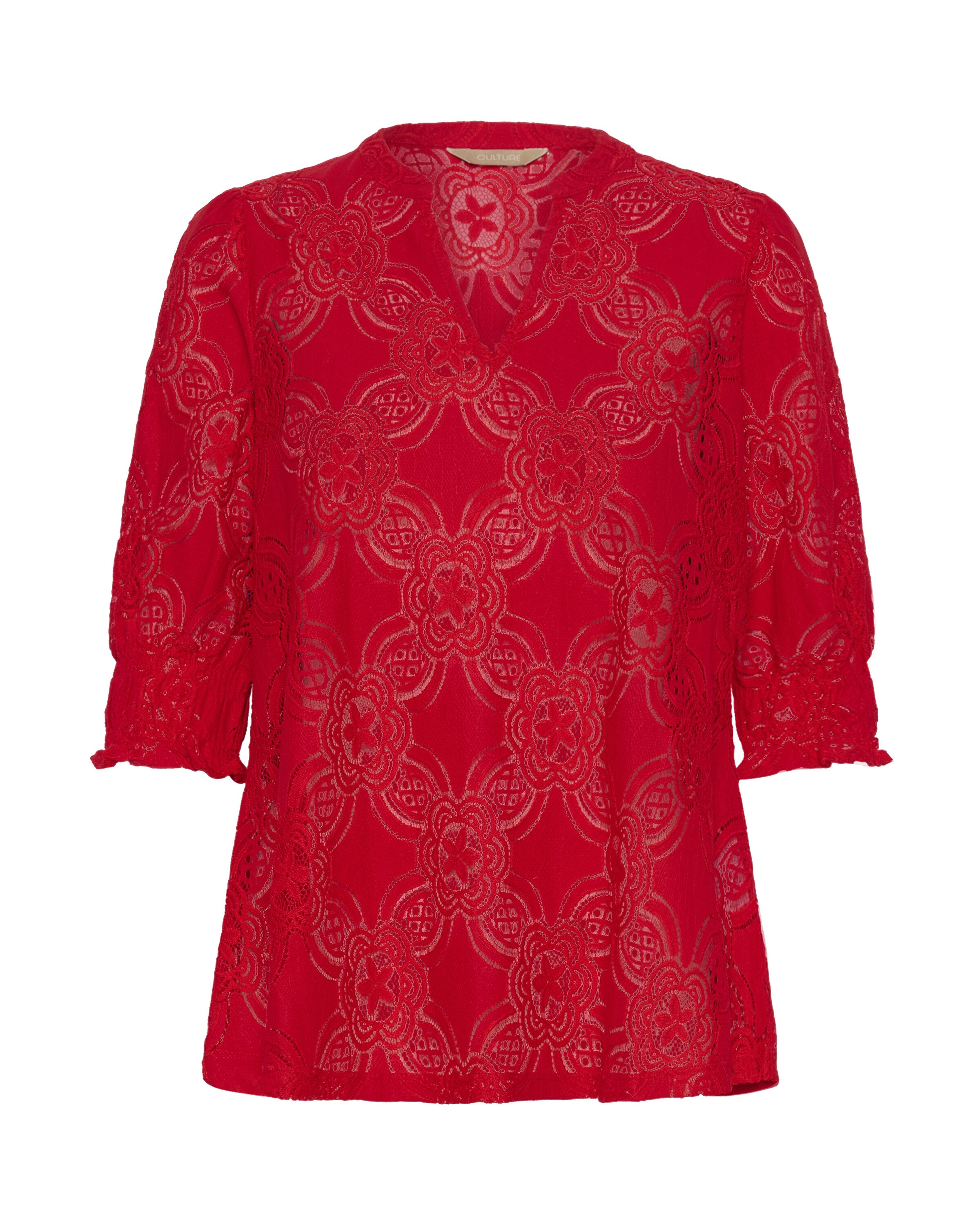 CULTURE Blouse 'Olu' in Rood: voorkant