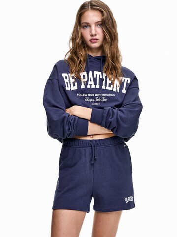 Pull&Bear Regular Broek in Blauw: voorkant