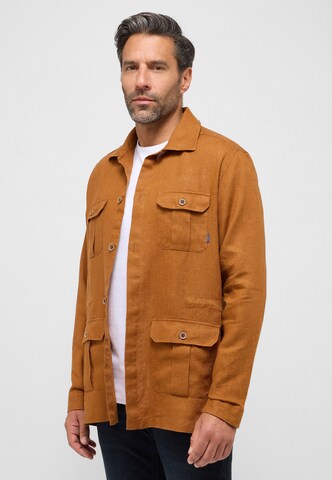 ETERNA Regular fit Between-Season Jacket in Brown: front