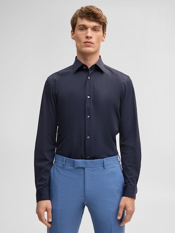 Coupe slim Chemise business ' Sit ' STRELLSON en bleu : devant