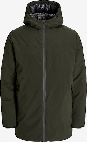 JACK & JONES Winter Parka 'JWHPlanet' in Green: front