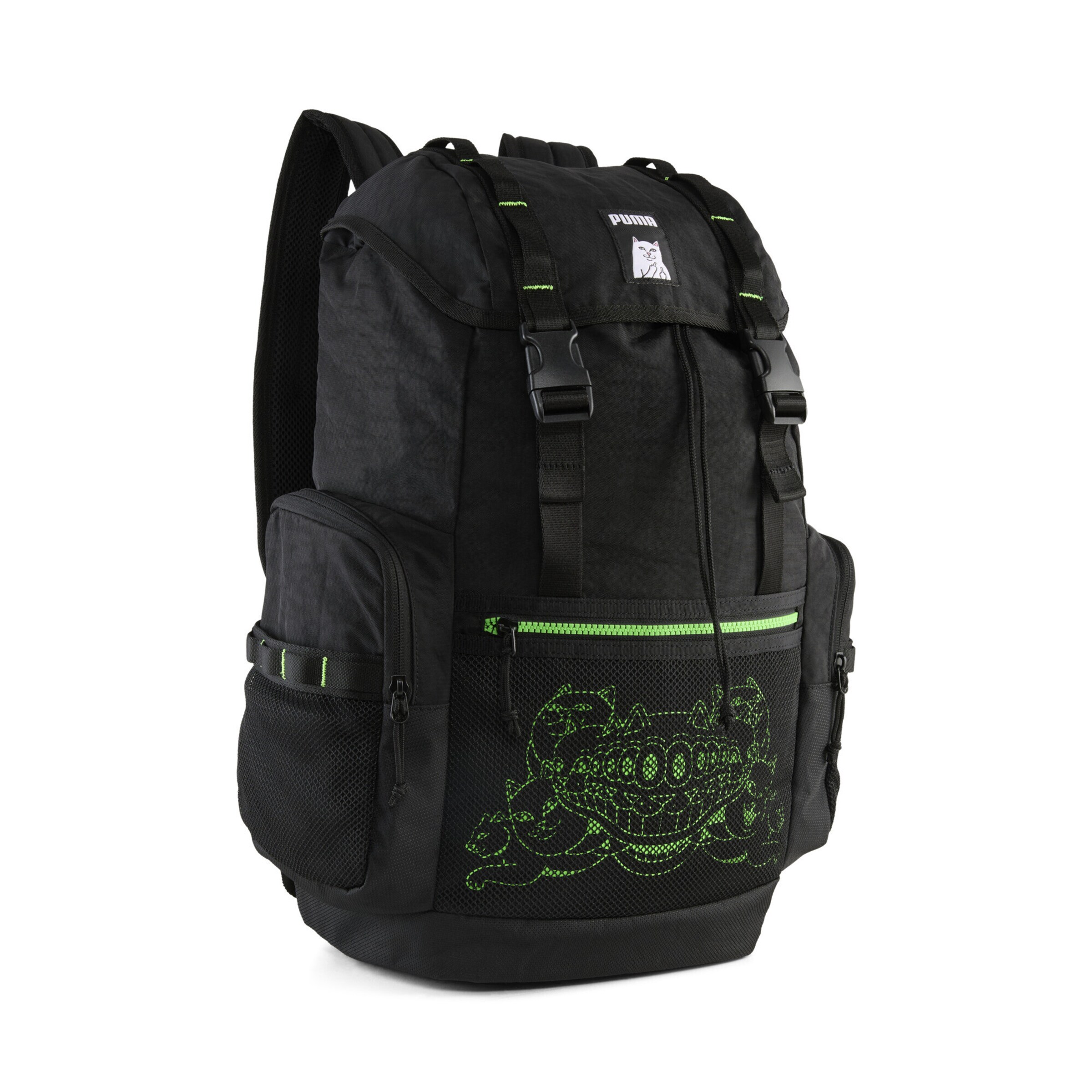 PUMA Backpack 'Puma x RIPNDIP' in Neon green / Black / White, Item view