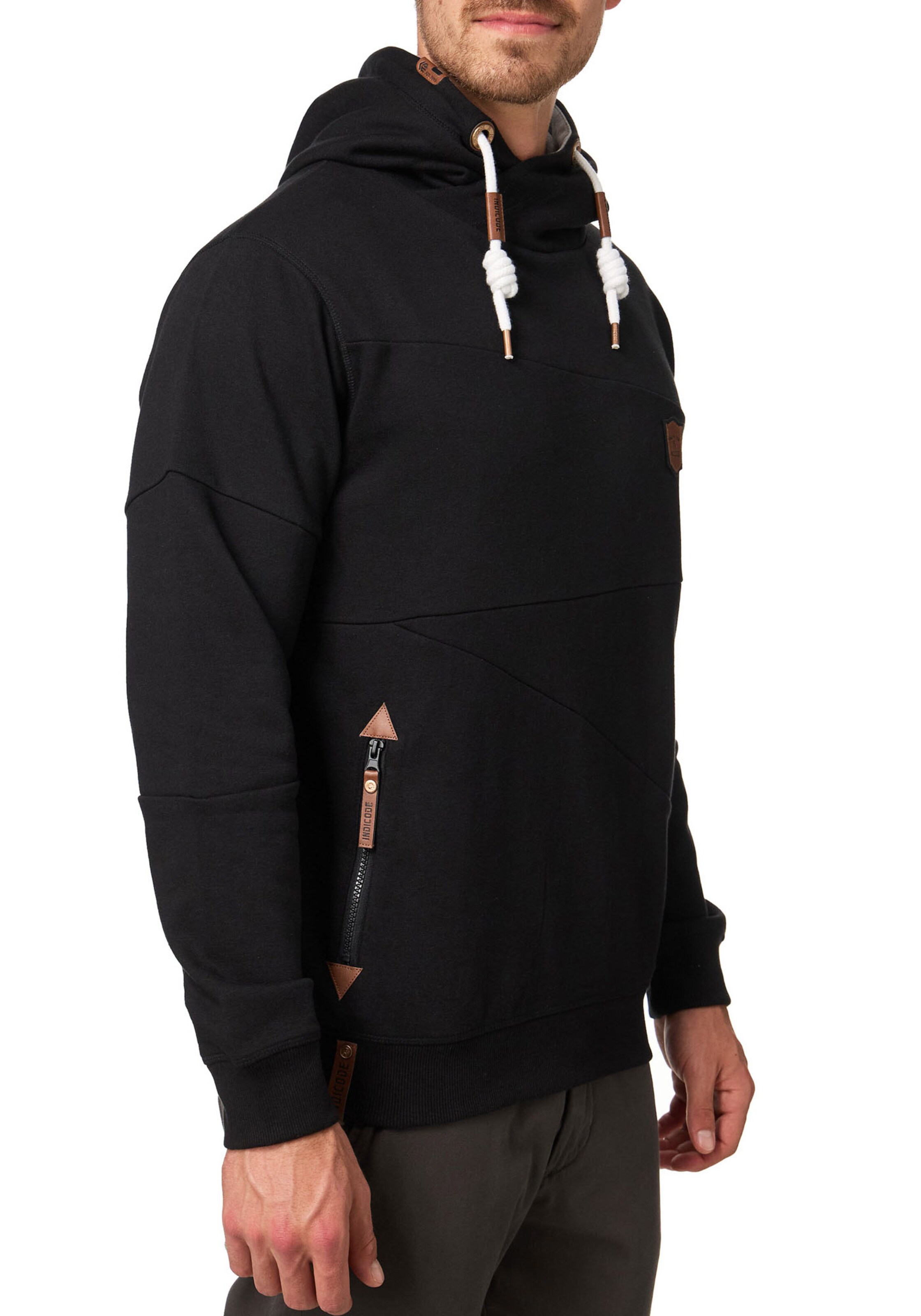 INDICODE JEANS Sweatshirt in Schwarz