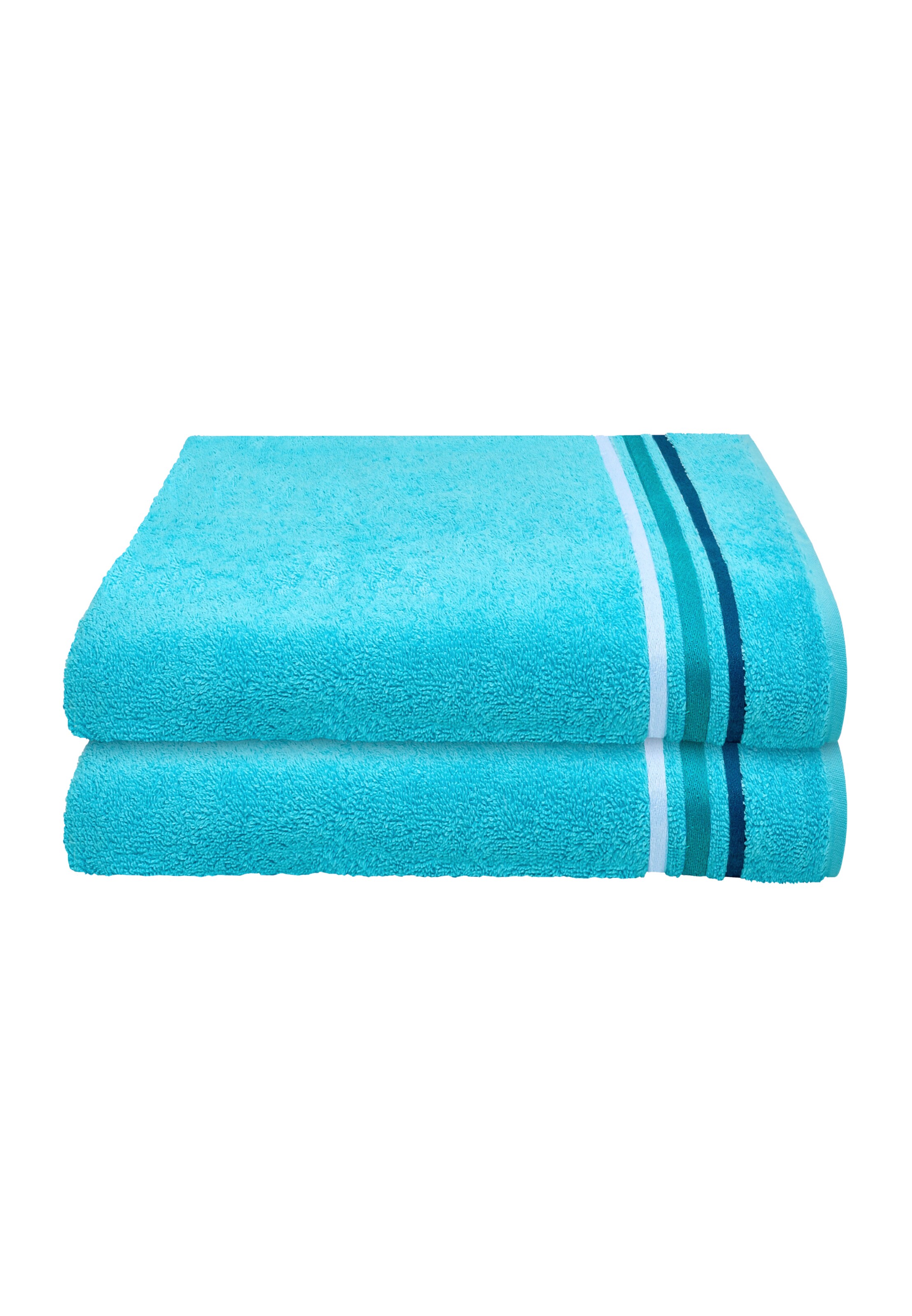 SCHIESSER Duschtücher 'Skyline Color' in Blau: Vorderseite