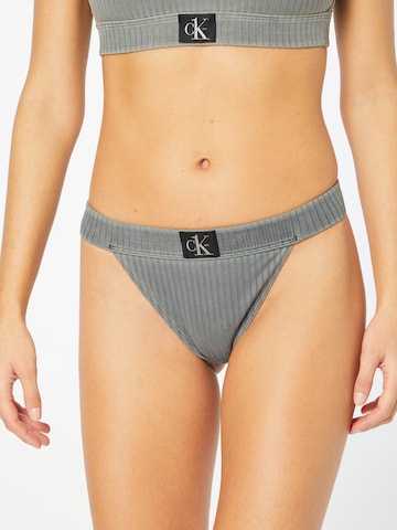 Calvin Klein Swimwear Bikini nadrágok - szürke: elől
