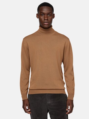 Boggi Milano Sweter 'Polo' w kolorze brązowy: przód