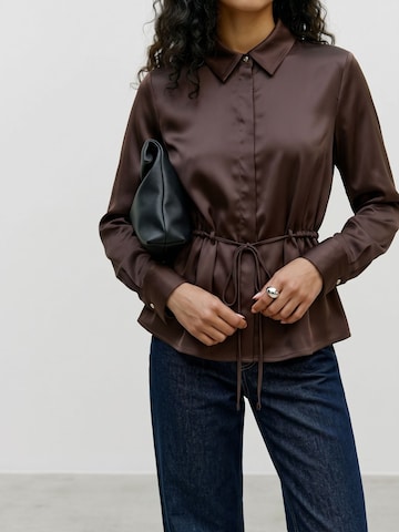 Chemisier 'RIVER' VERO MODA en marron