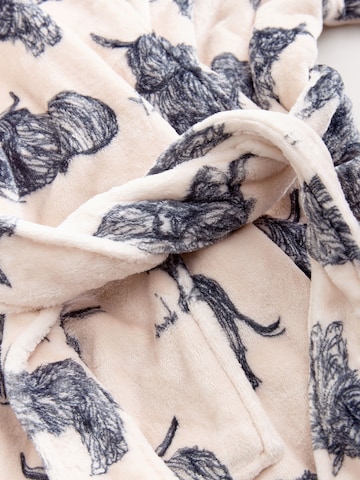 Next Банный халат короткий в Бежевый