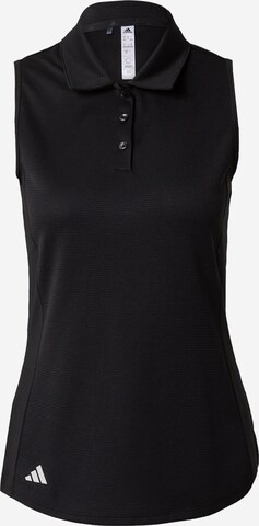 ADIDAS GOLF Performance shirt in Black: front