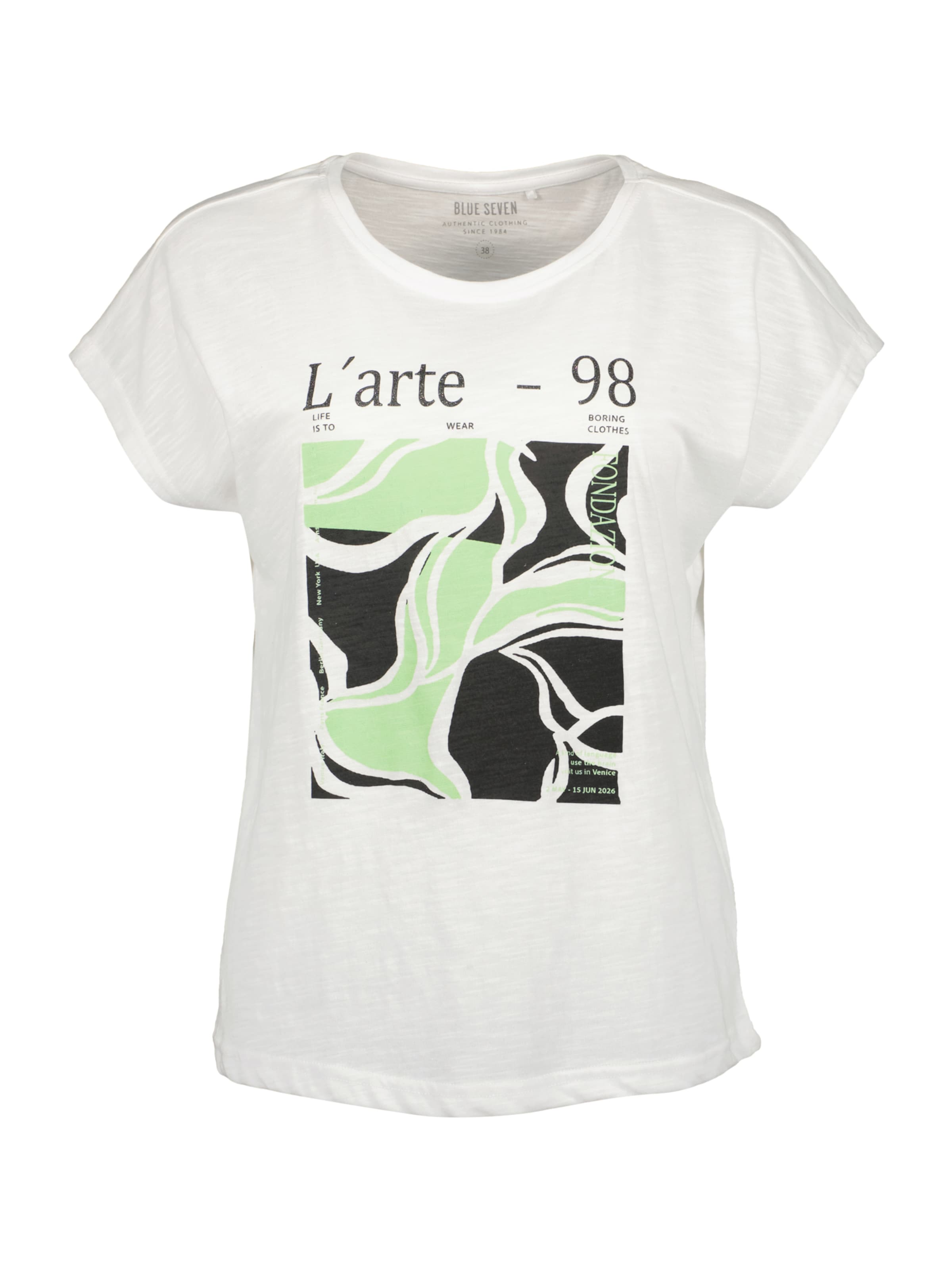 BLUE SEVEN - Camiseta en blanco: frente