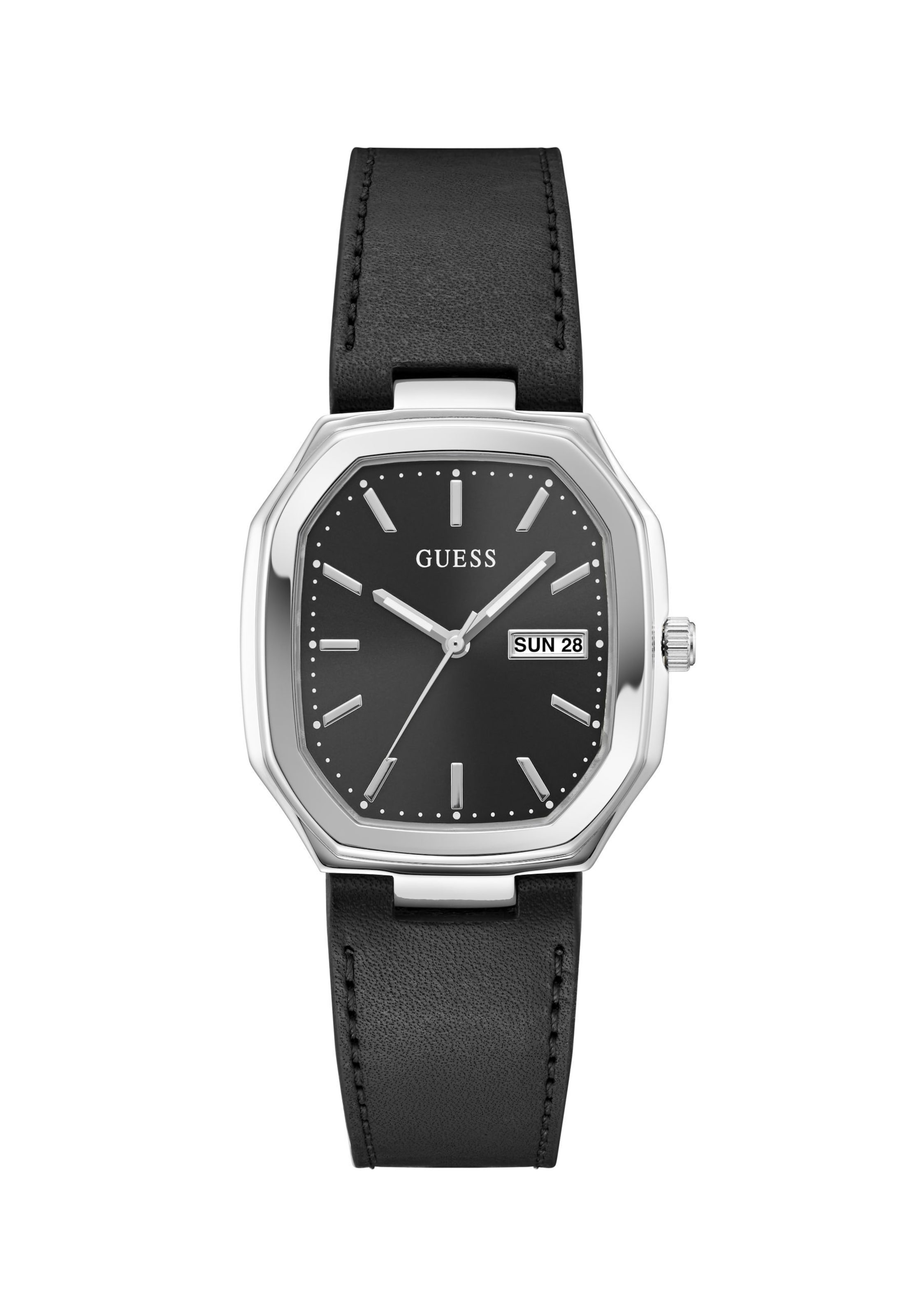 GUESS Uhr  ' OLIVER ' in Schwarz: Vorderseite