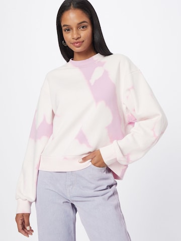 WEEKDAY Sweatshirt 'Amaze' in Pink: predná strana
