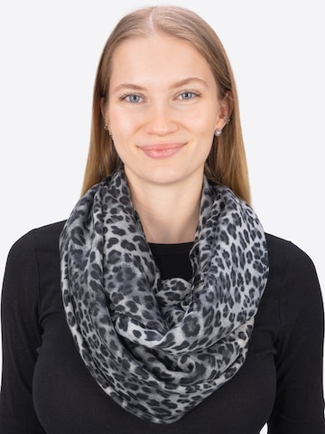 Seasons of April Tube Scarf in Grey: front