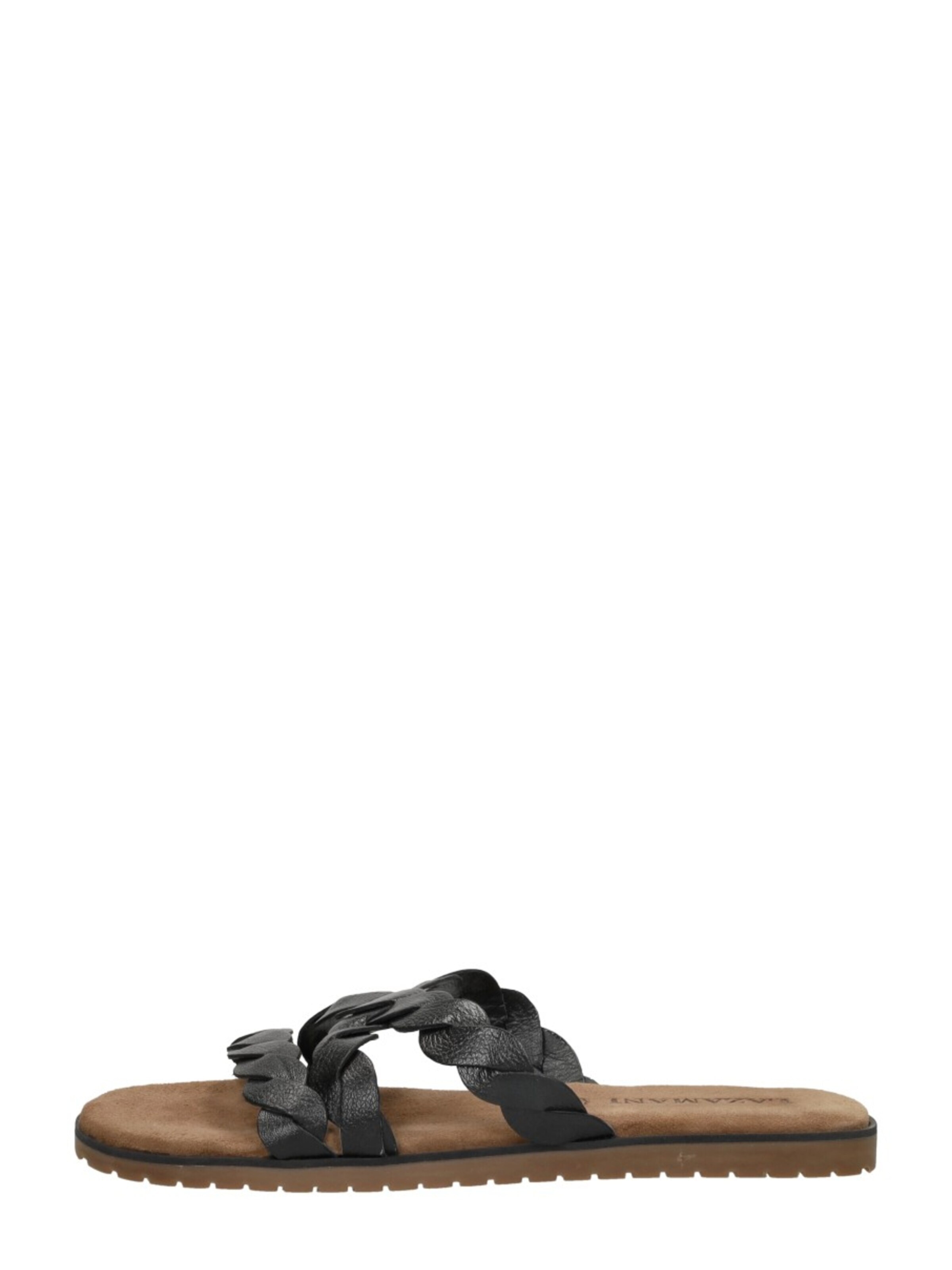 LAZAMANI Mule 'Open Teen' in Black