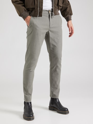 Only & Sons Slim fit Chino Pants 'ONSMARK PETE' in Grey: front