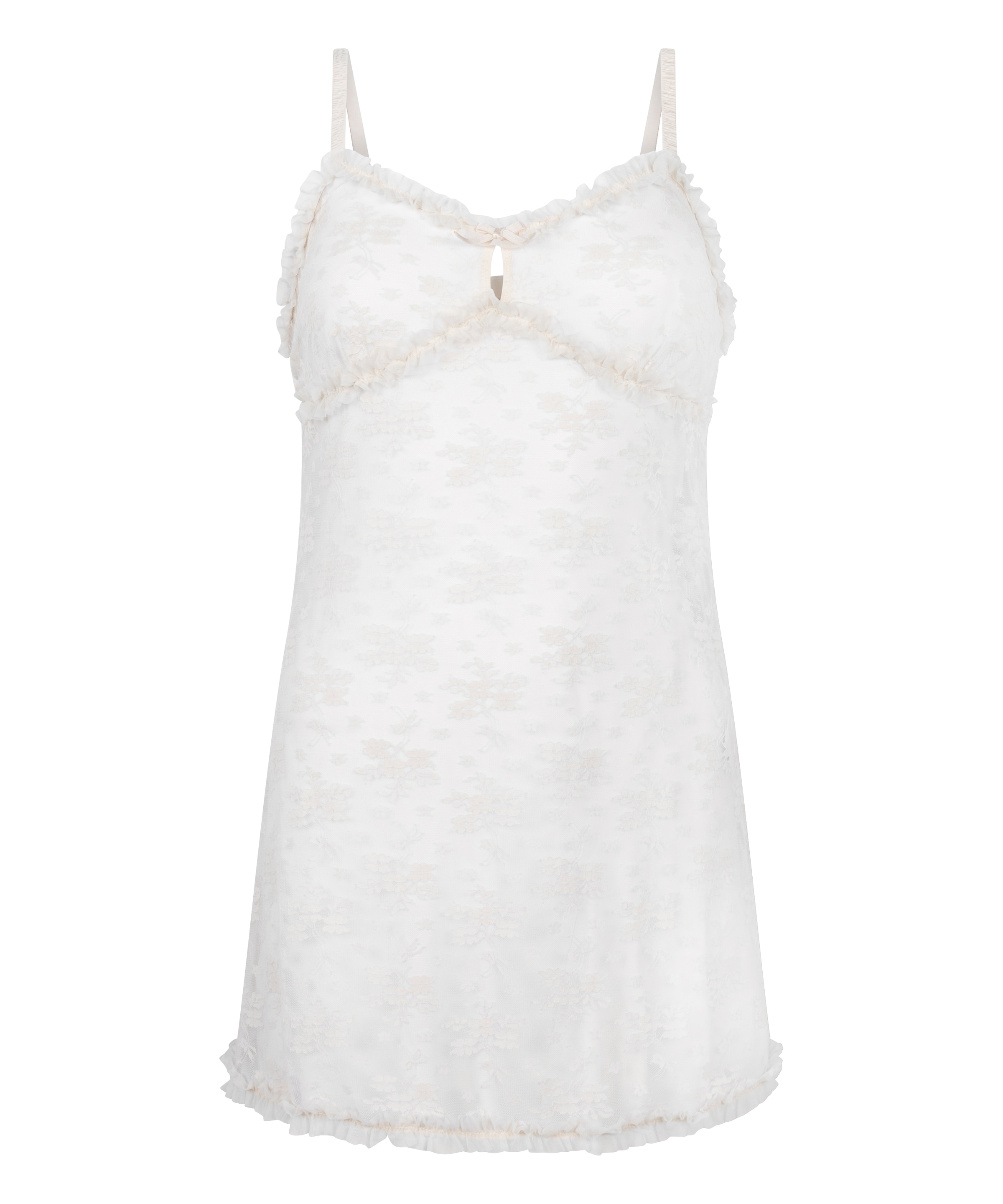 Hunkemöller Negližé 'Darcy' - Biela: predná strana