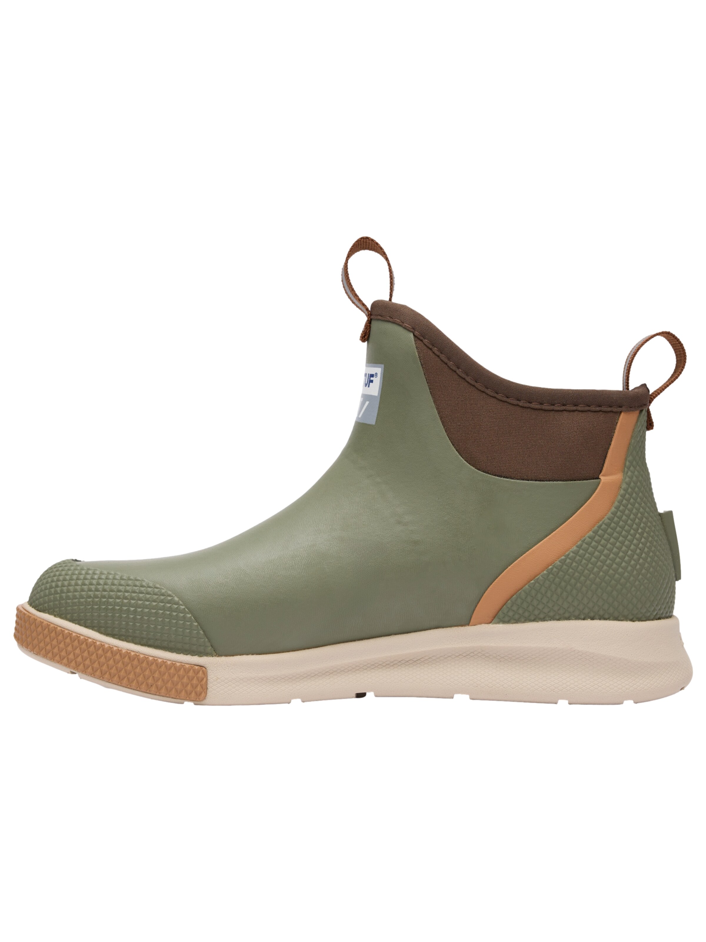 XtraTuf Rubber Boots 'Ankle Deck Boot Sport' in Green: front