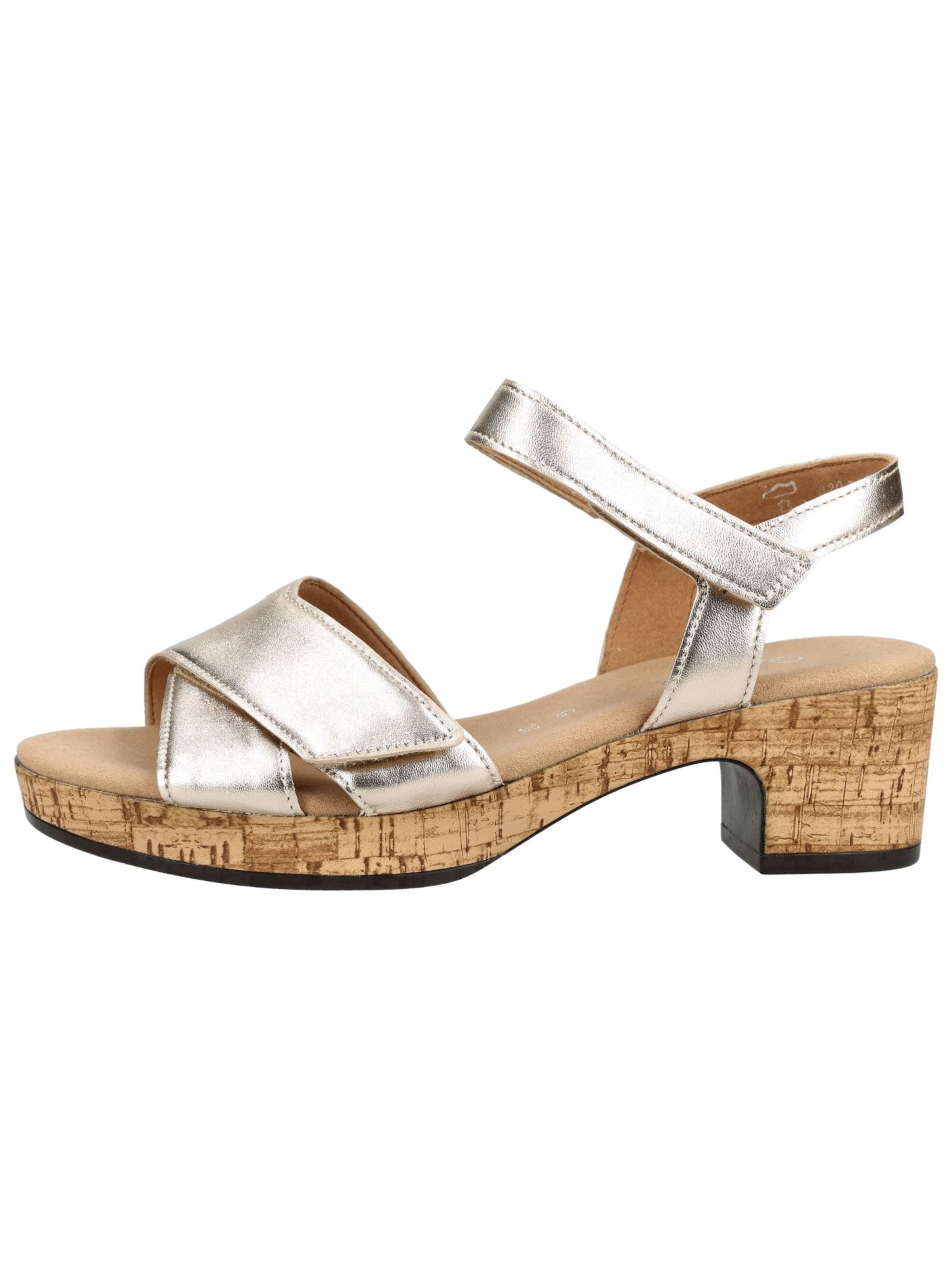 Sandales à lanières GABOR en or