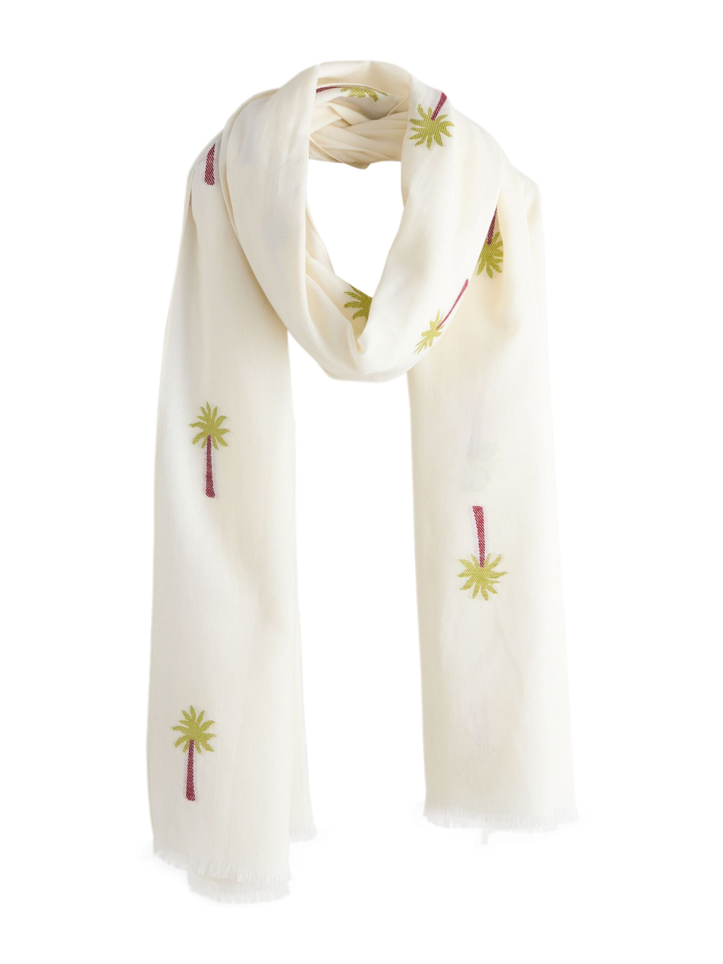 Next Šála – bílá: přední strana