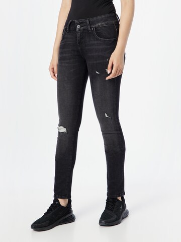 Slimfit Jeans 'Molly' di LTB in nero: frontale