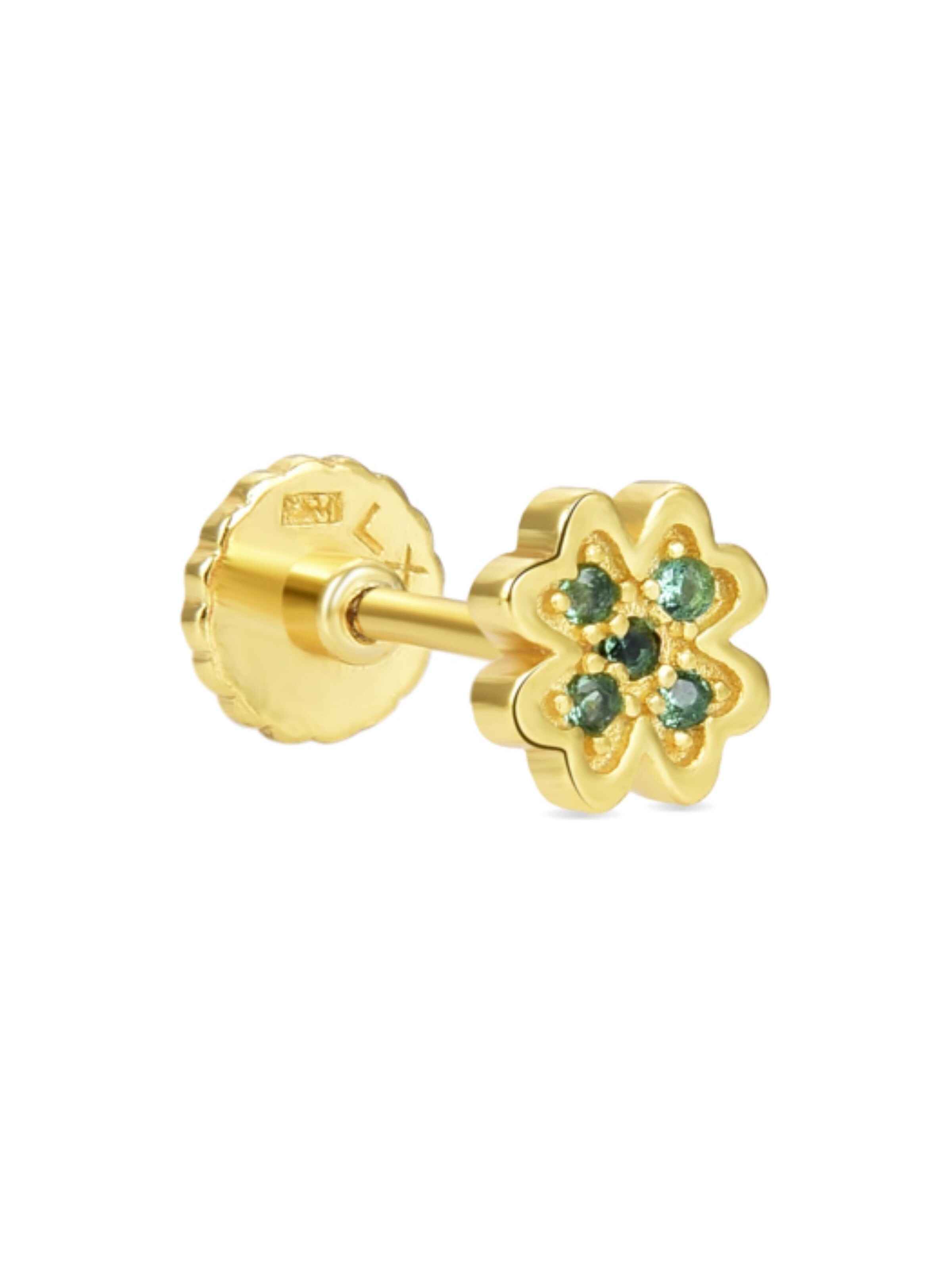 Luxenter Piercing 'Kanay' – zelená: přední strana