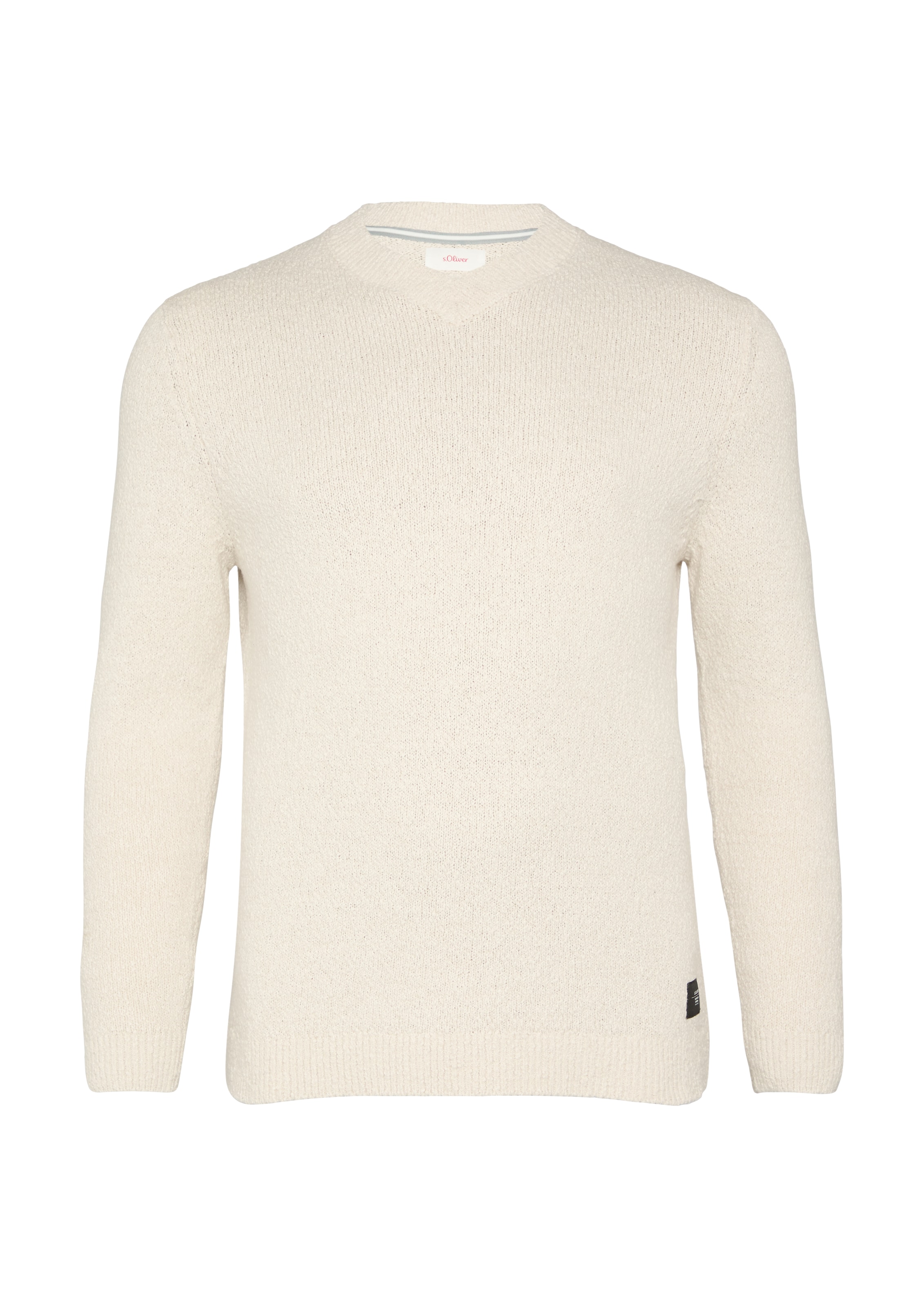 s.Oliver Men Big Sizes Pullover in Beige: Vorderseite