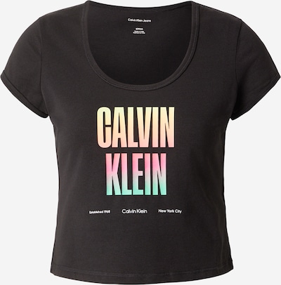 XXS dydžio Marškinėliai 'Pride' iš Calvin Klein Jeans, spalva – neoninė žalia / neoninė rožinė / juoda / balta, Prekių apžvalga