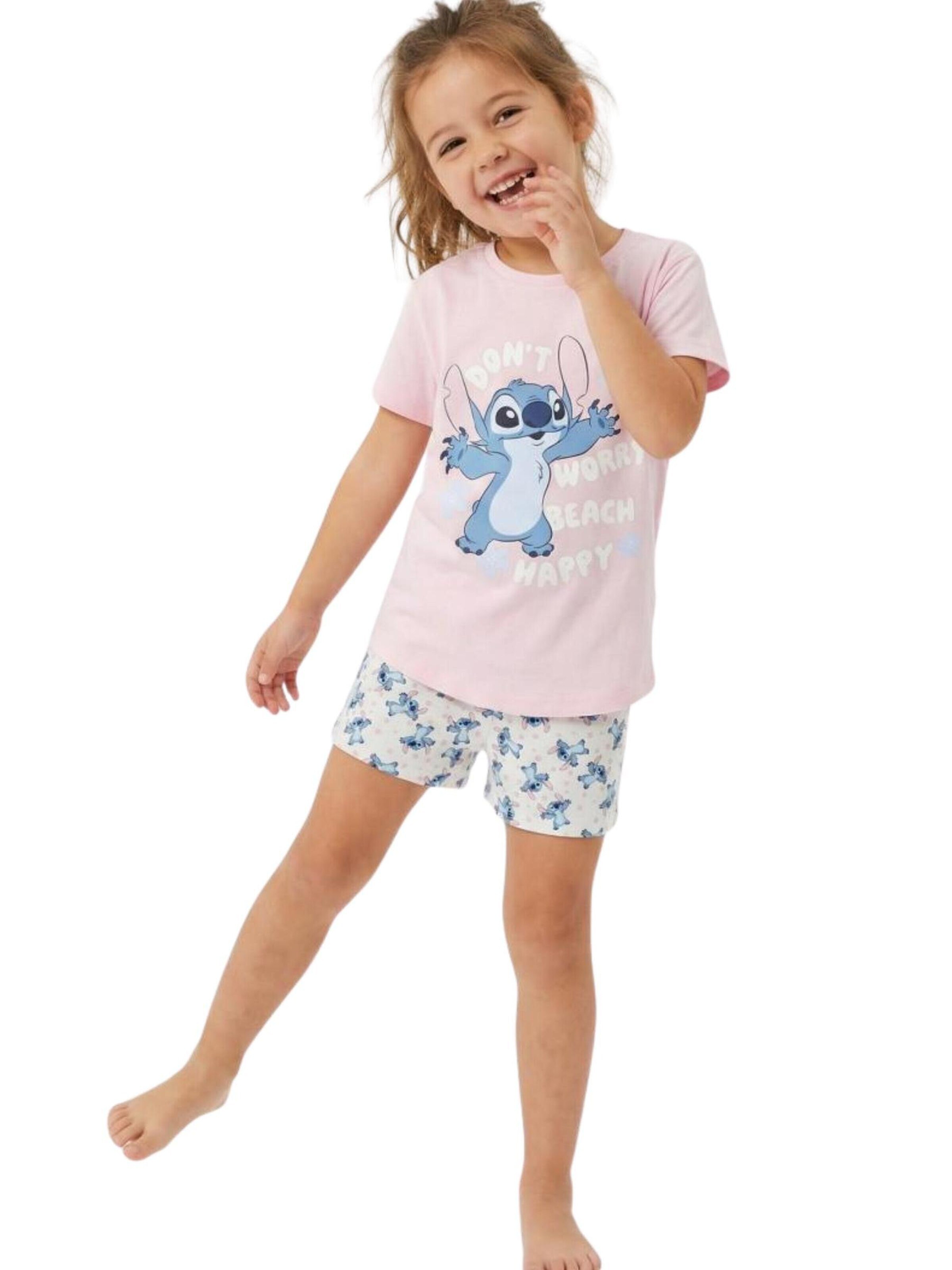 Pyjama 'Stitch Schlafanzug kurz' Cerdá en rose : devant